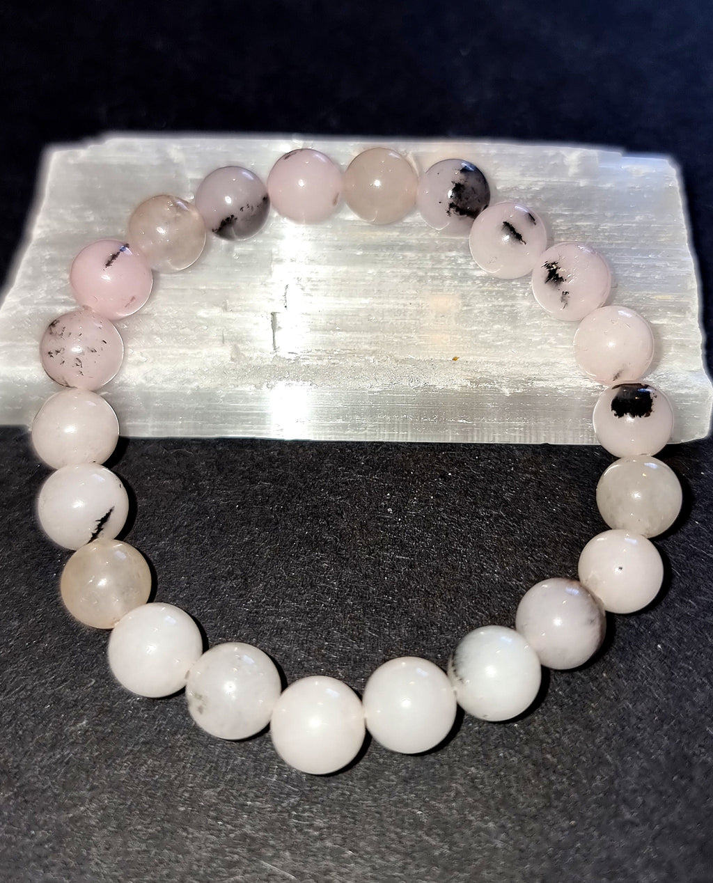 Rose Quartz with Black Tourmaline Bracelet
