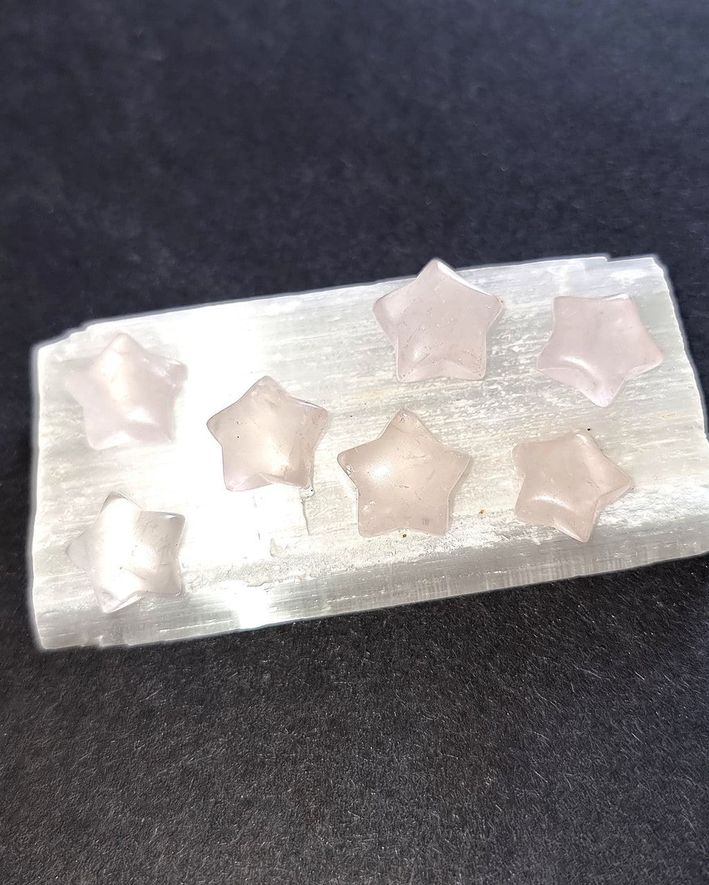 Rose Quartz Crystal Mini Star - Carved Stone for Self Love, Compassion & Emotional Healing