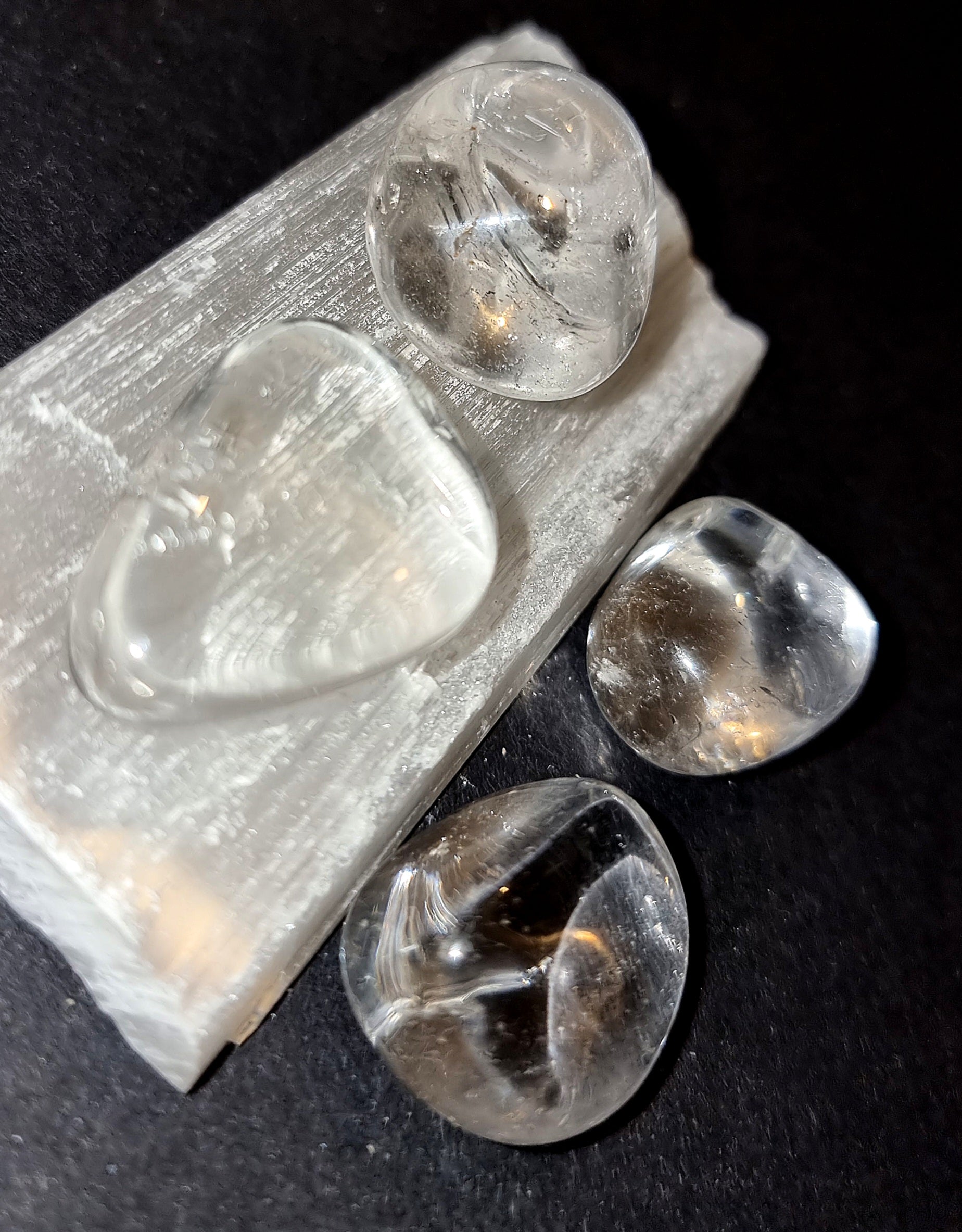 Clear Quartz Tumble Stone Master Healer Crystal for Amplifying Energy & Clarity