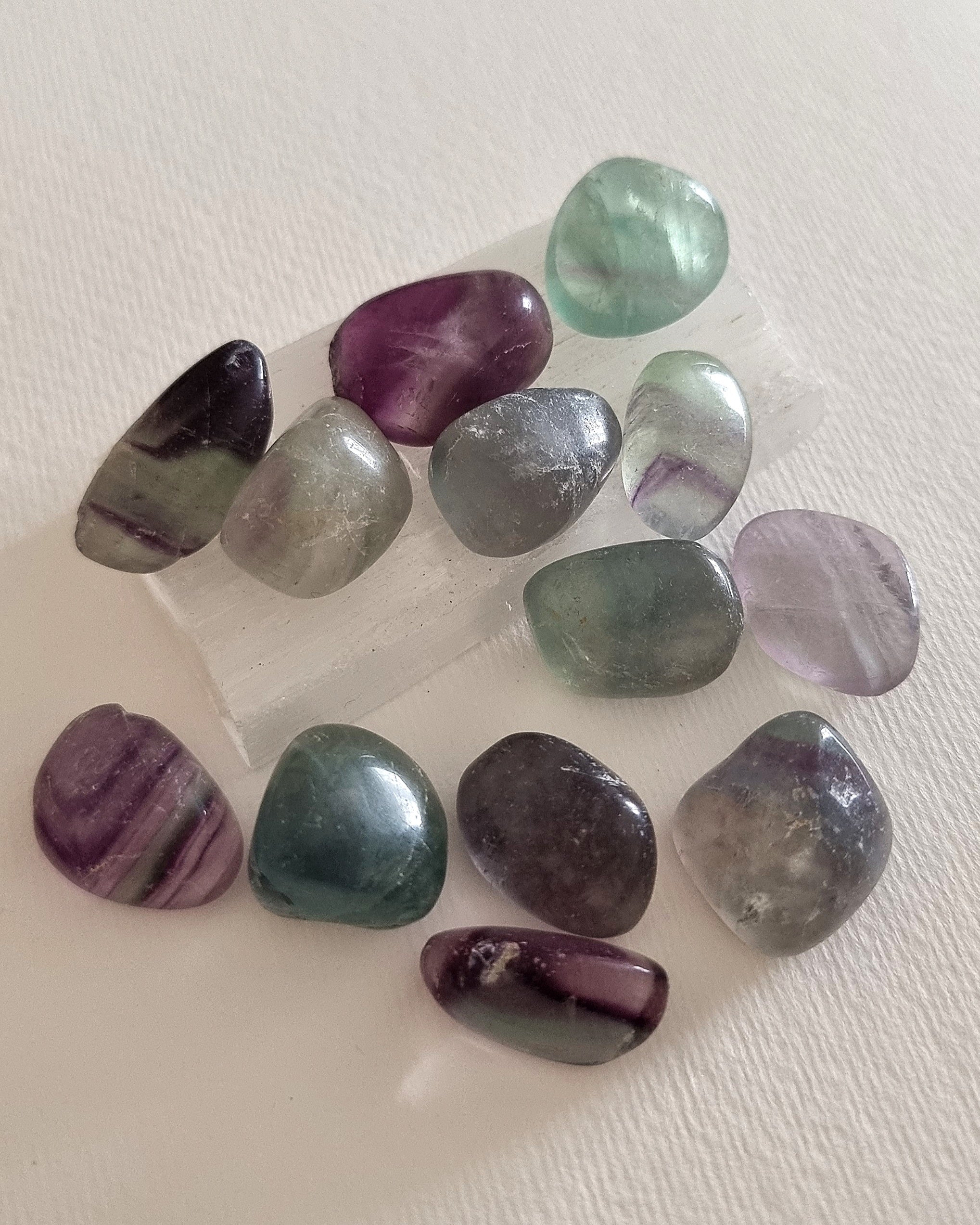 Rainbow Fluorite Tumble Stone