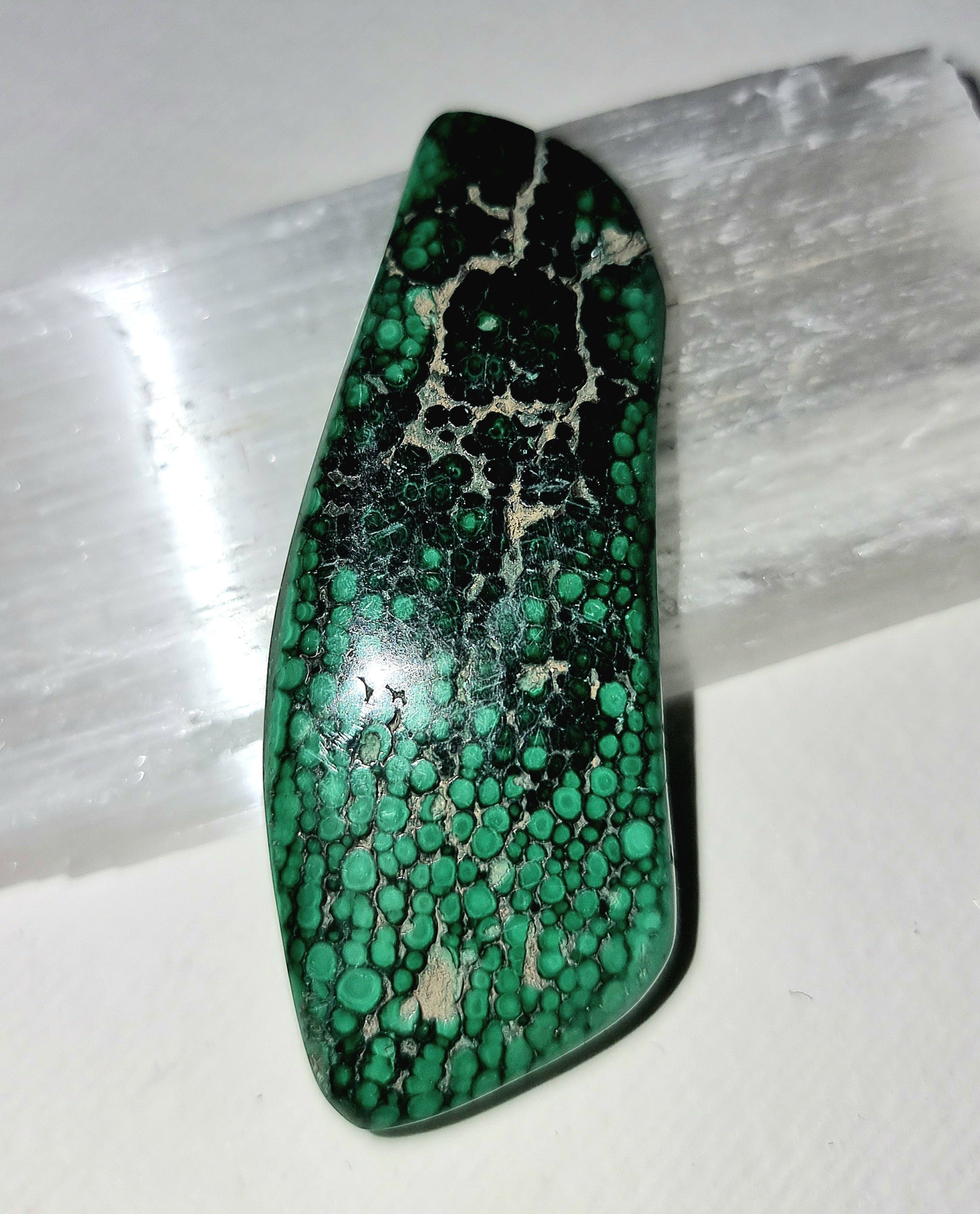Genuine Malachite Freeform Tumble Stone