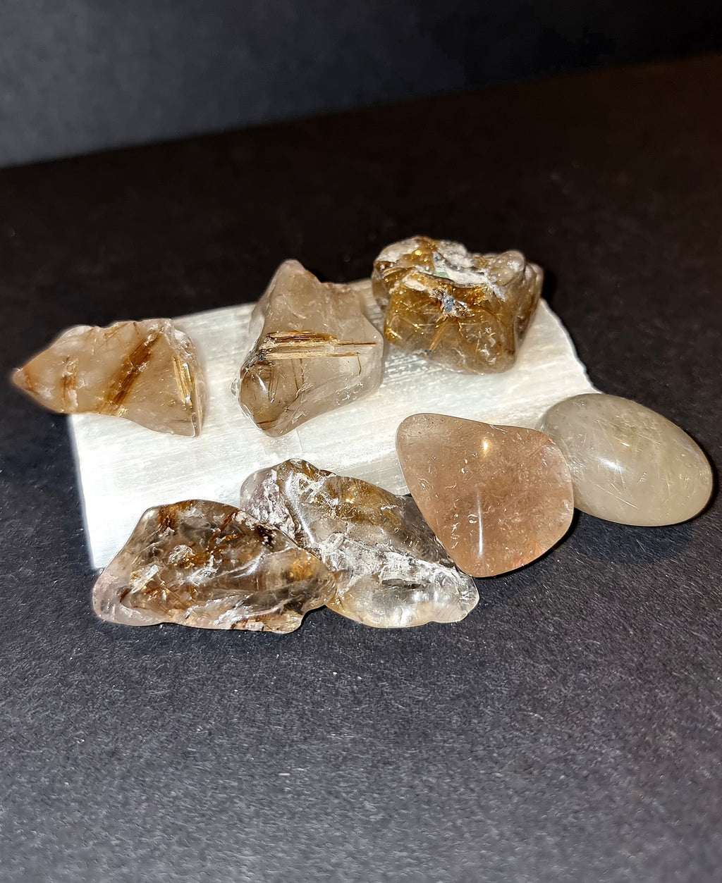 Angel Hair Tumble Stone Golden Routile