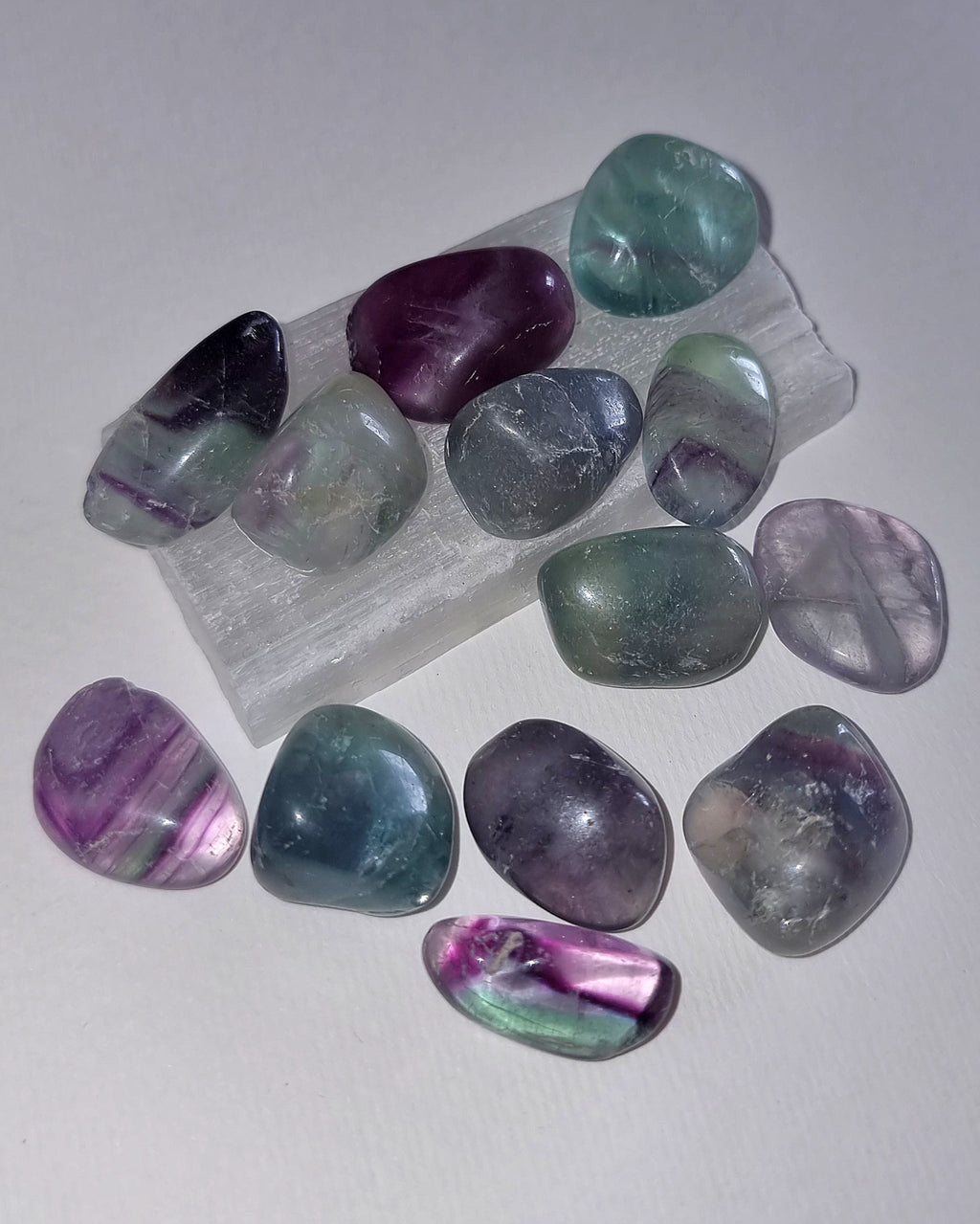Rainbow Fluorite Tumble Stone