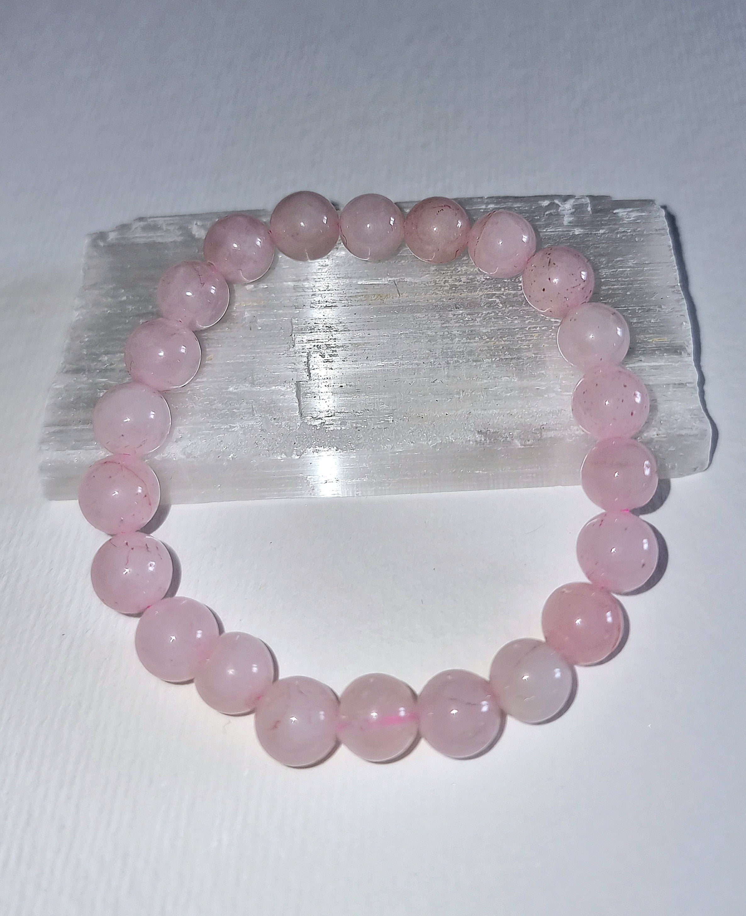Rose Quartz Bracelet 8mm beads
