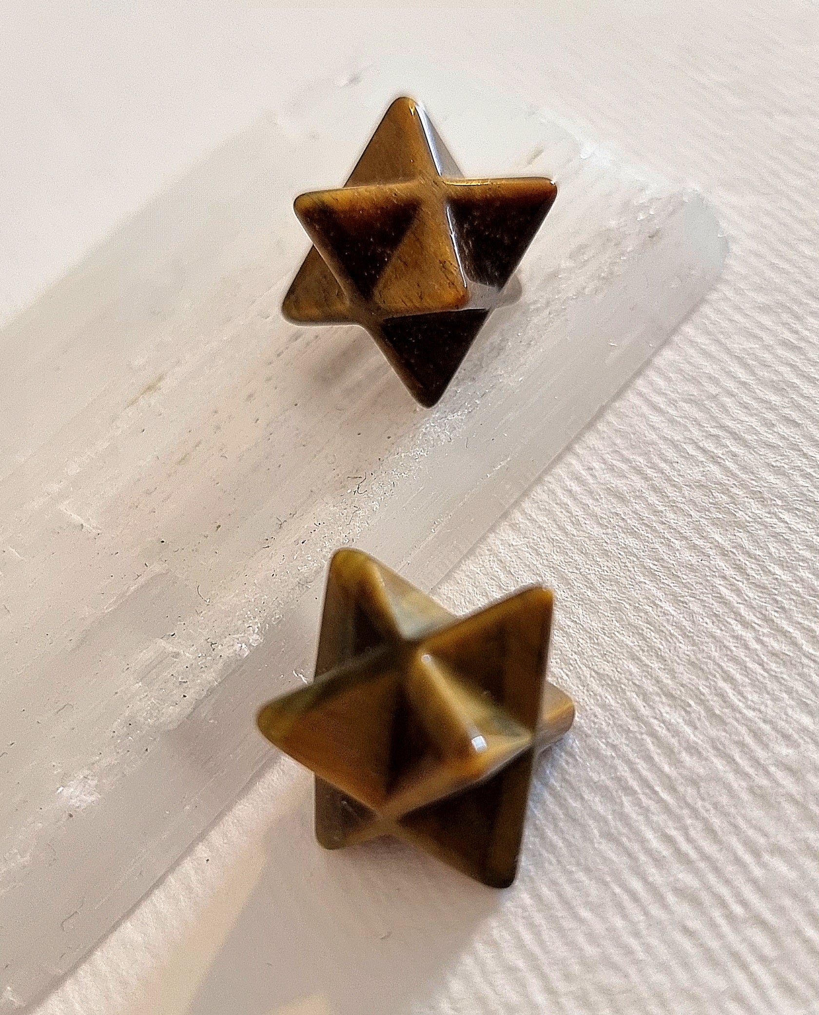 Tigers Eye Crystal Mini Merkaba Star