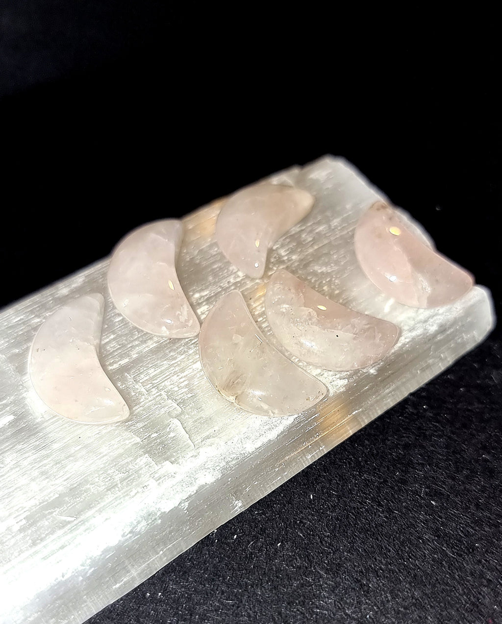 Rose Quartz Moon - Mini
